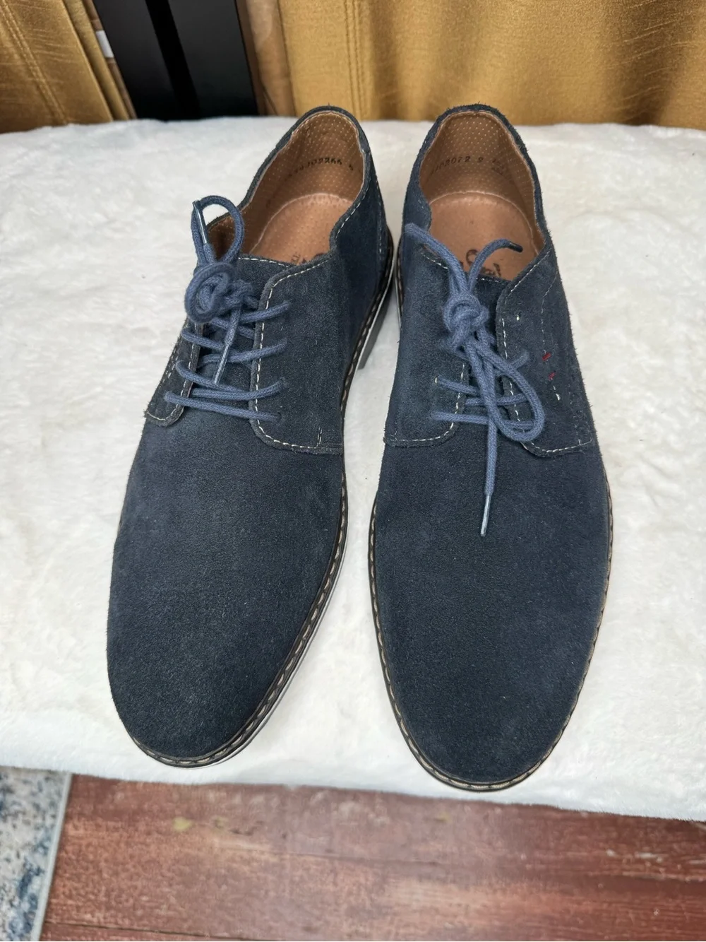 Rieker Navy Suede Derby Shoes Men’s EU 41 US 8 Comfort Casual
